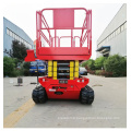 Battery Power Scissor Lift Self-Propelled Rough Terrain Crawler 6-12m Scissor Lifts